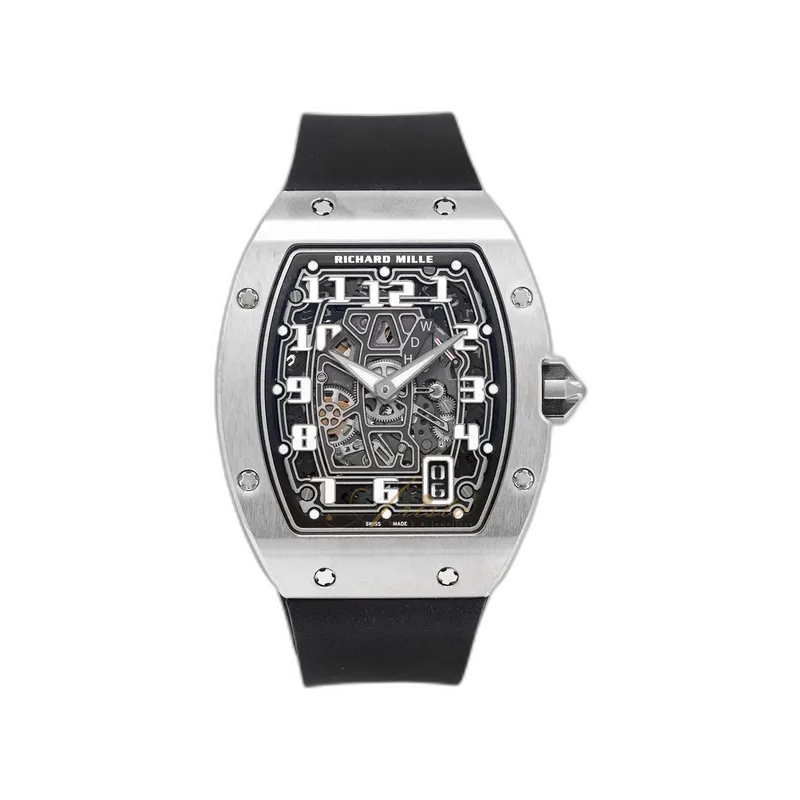リシャールミルRM6702 ラバーベルト黒M リシャールミルrm6702用ラバーベルト黒